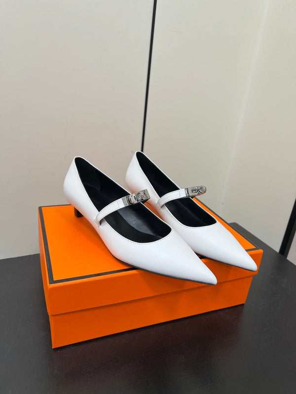 HM 25C Kiara 40 Pump Pelle di vitello bianca 210282