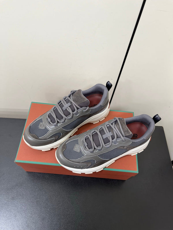 LP Cairn Walk Sneaker Spanish Gray Calfskin and Fabric 210922