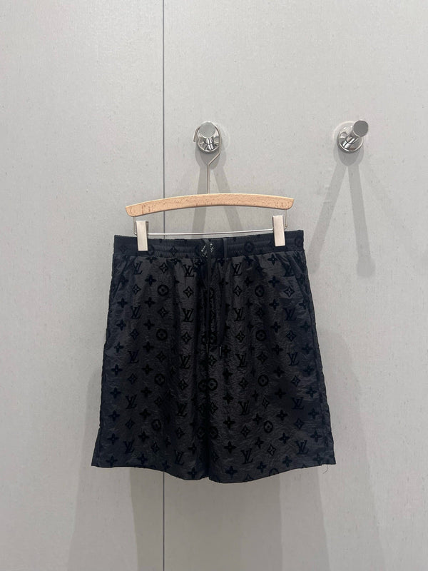 LV 25 Set Short Black Silk 214990