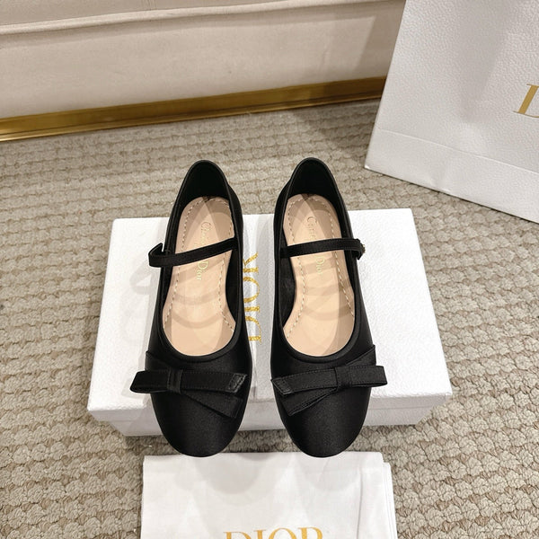 CD Lovely-D Raso Nero Ballerina Black Sheepskin 502333