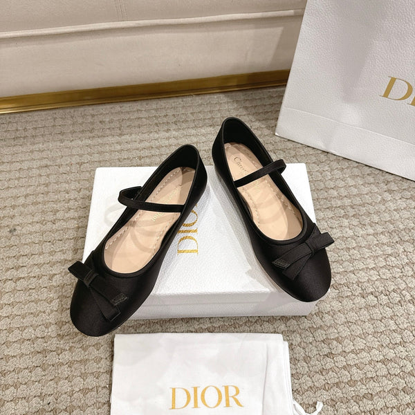 CD Lovely-D Raso Nero Ballerina Black Sheepskin 502333