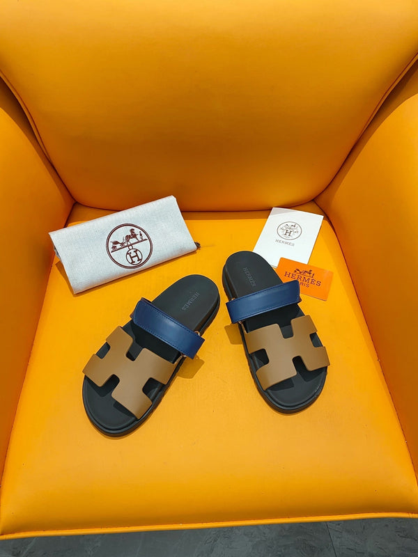 chypre sandal gold blue black calfskin