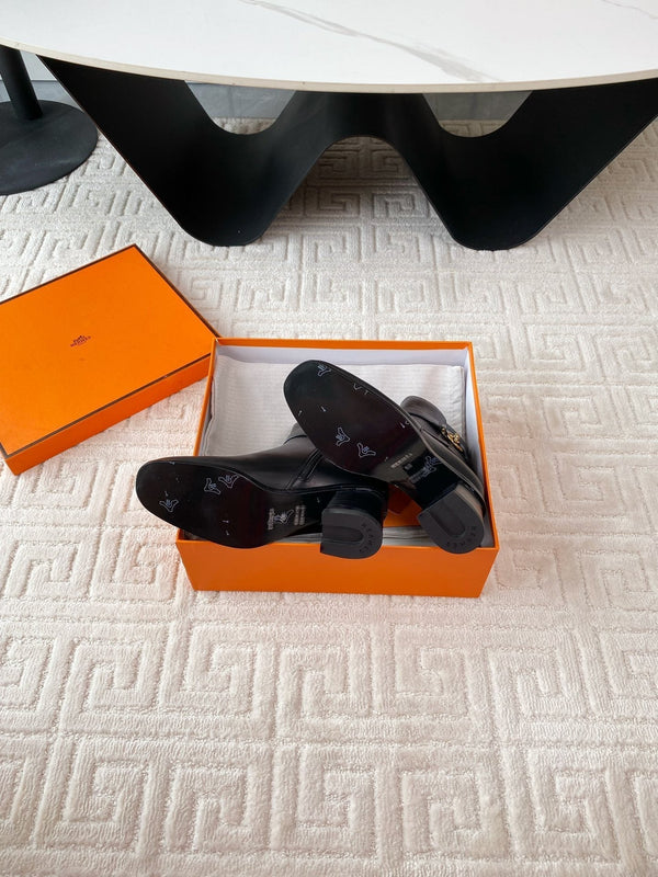 stivaletto jill 60 in pelle di vitello nera