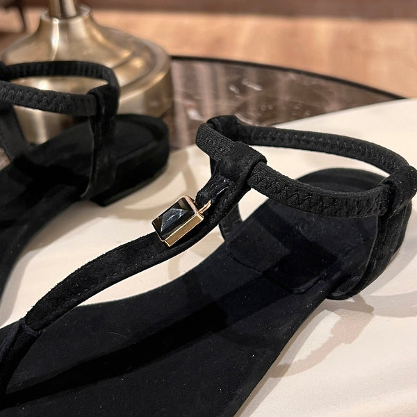 LP MINDIL SANDAL BLACK SUEDE