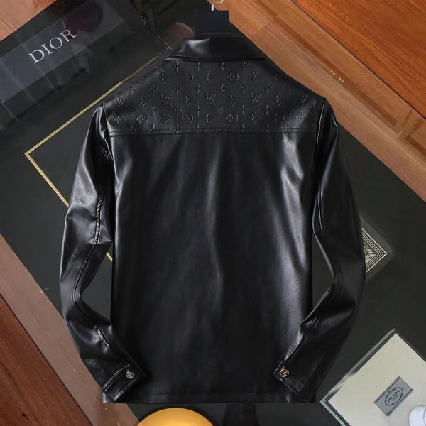 GIACCA IN PELLE DI AGNELLO NERA LV 238998