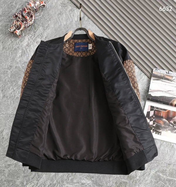 GIACCA A VENTO LV MONOGRAM NERO E MARRONE 238972