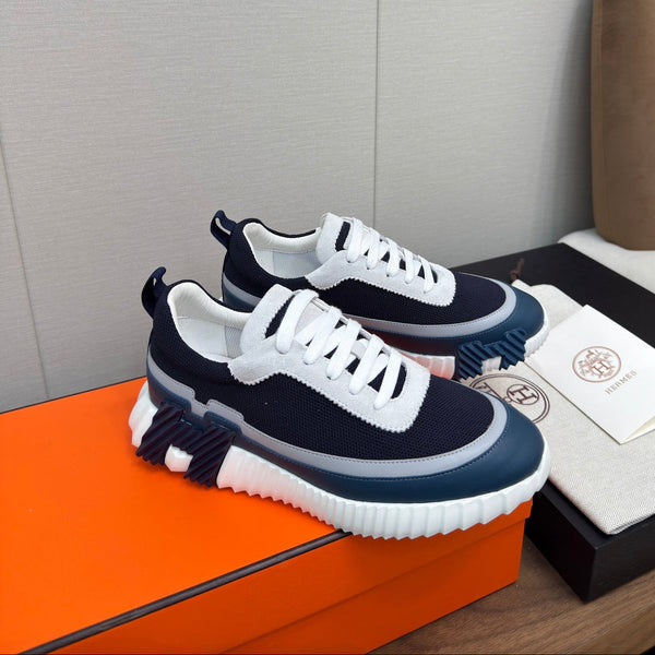 HM Bouncing Sneaker Black Mix Blue Green Fabric 213520