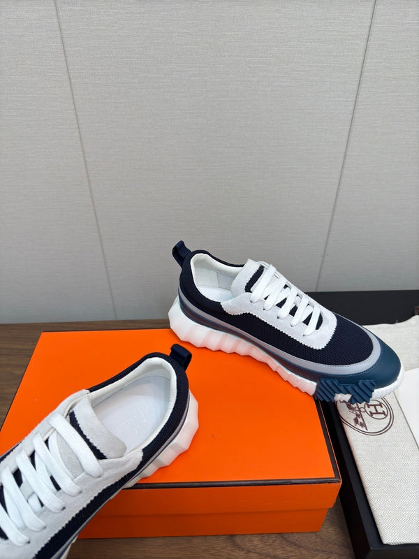 HM Bouncing Sneaker Black Mix Blue Green Fabric 213520