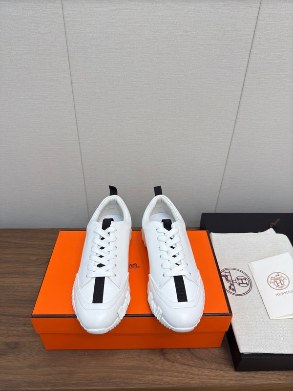 HM Bouncing Sneaker White mix Black Calfskin 213523