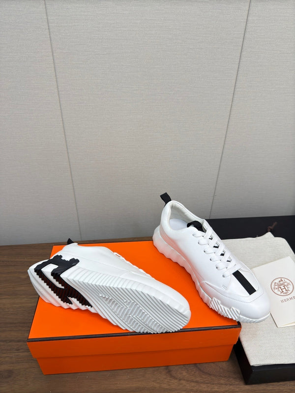 HM Bouncing Sneaker White mix Black Calfskin 213523