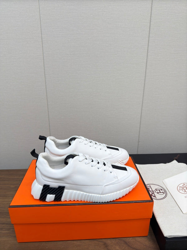 HM Bouncing Sneaker White mix Black Calfskin 213523