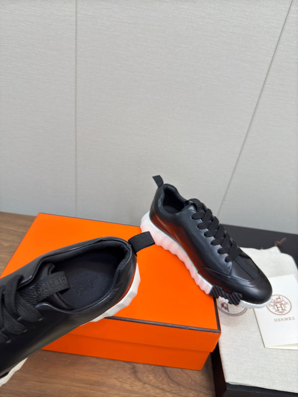 HM Bouncing Sneaker Black mix White Calfskin 213525