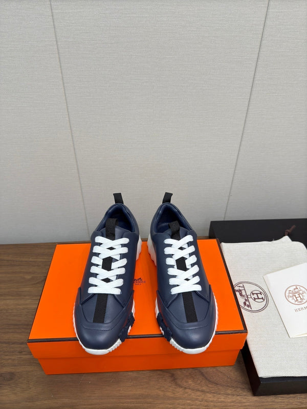HM Bouncing Sneaker Navy Blue Calfskin 213526