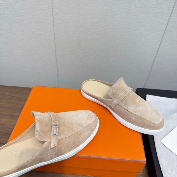 HM 25s Like Mule Pale Taupe Suede Rubber 465661