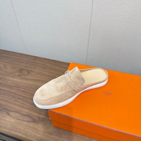 HM 25s Like Mule Pale Taupe Suede Rubber 465661