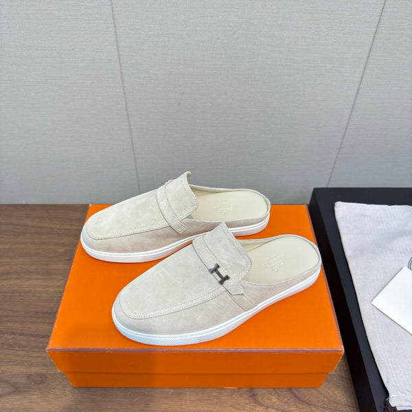 HM 25s Like Mule White Suede Rubber 465663