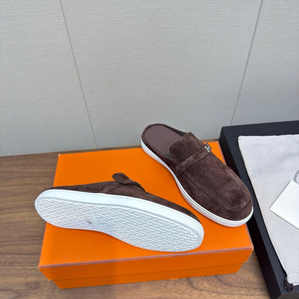 HM 25s Like Mule Dark Maroon Suede Rubber 465665