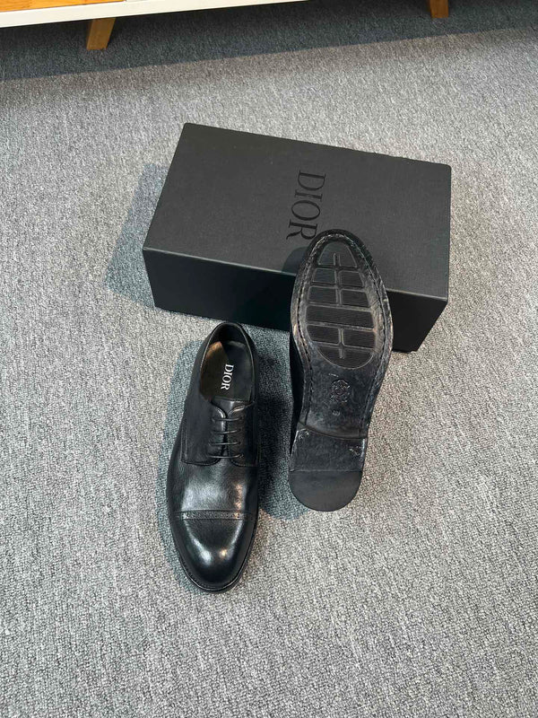 CD TIMELESS OXFORD BLACK EMBOSSED CALFSKIN