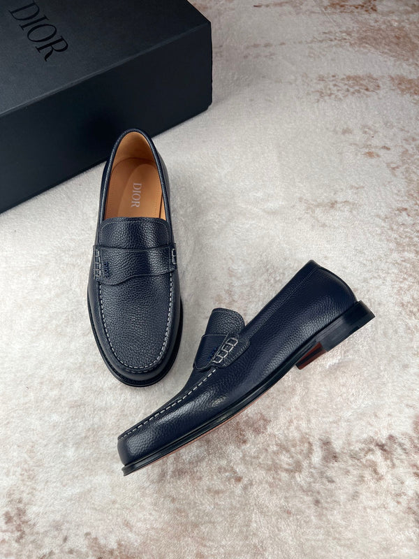 CD GRANVILLE LOAFER NAVY GRAINED CALFSKIN