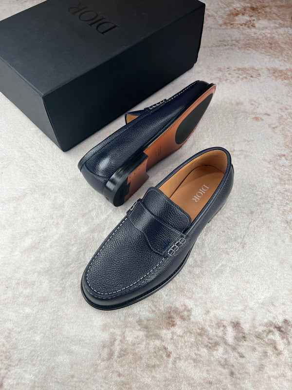CD GRANVILLE LOAFER NAVY GRAINED CALFSKIN