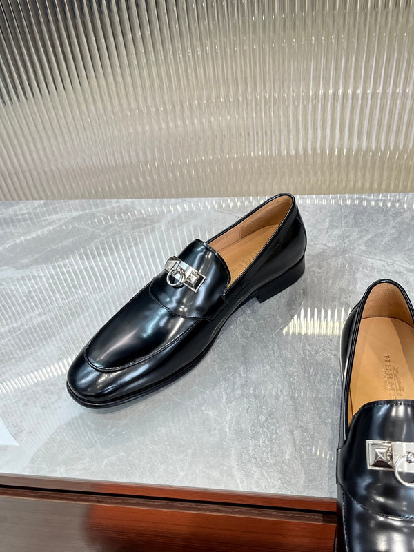 HM DESTIN LOAFER GLOSSY BLACK CALFSKIN