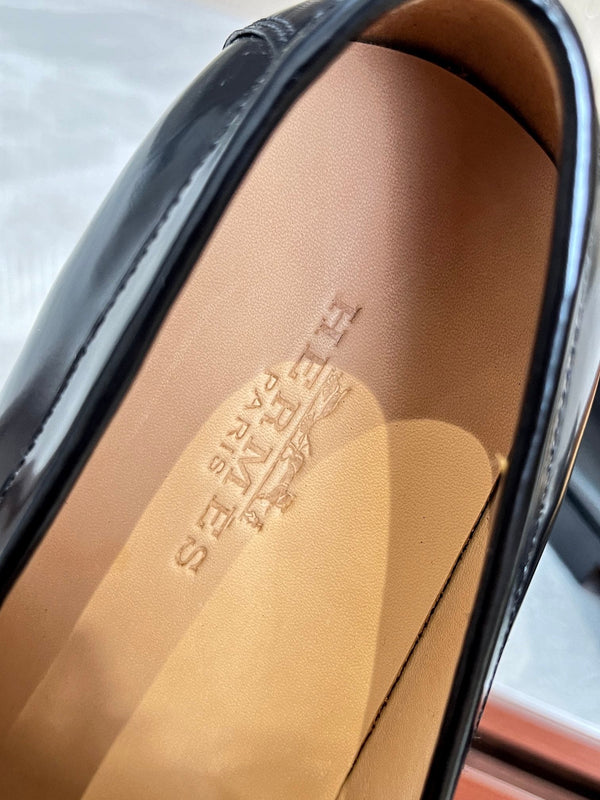 HM DESTIN LOAFER GLOSSY BLACK CALFSKIN