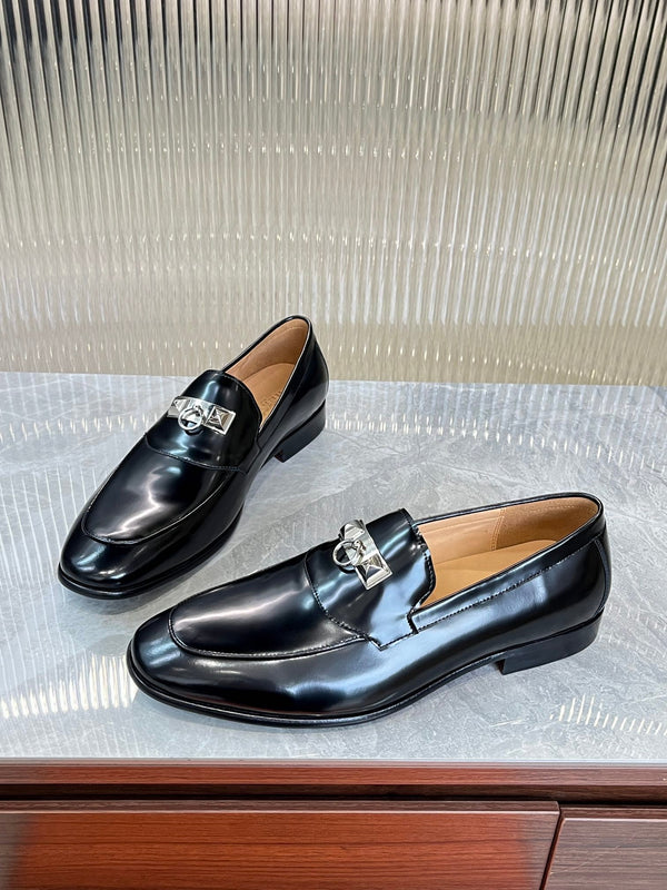 HM DESTIN LOAFER GLOSSY BLACK CALFSKIN