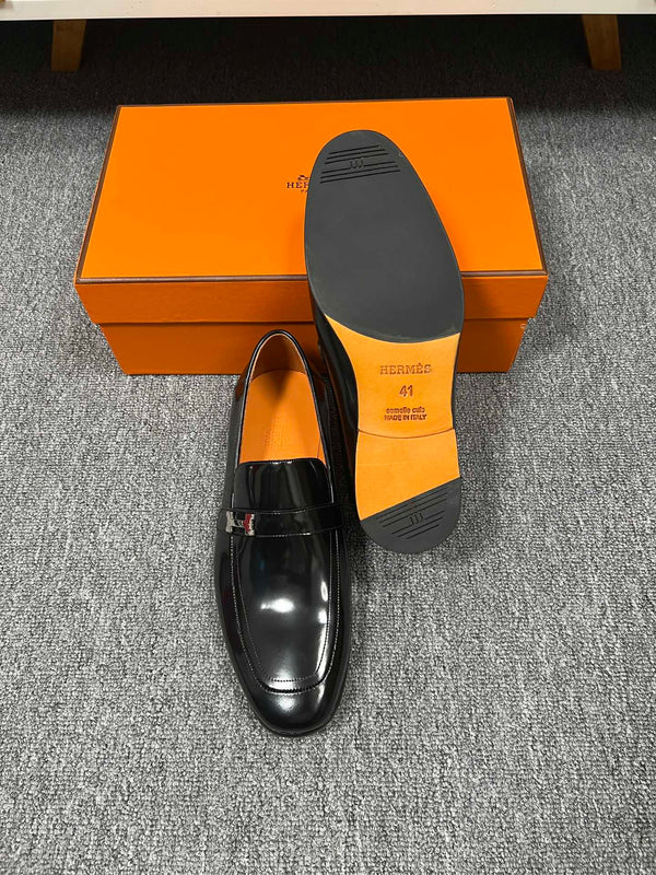 HM GIOVANNI LOAFER GLOSSY BLACK LAMBSKIN