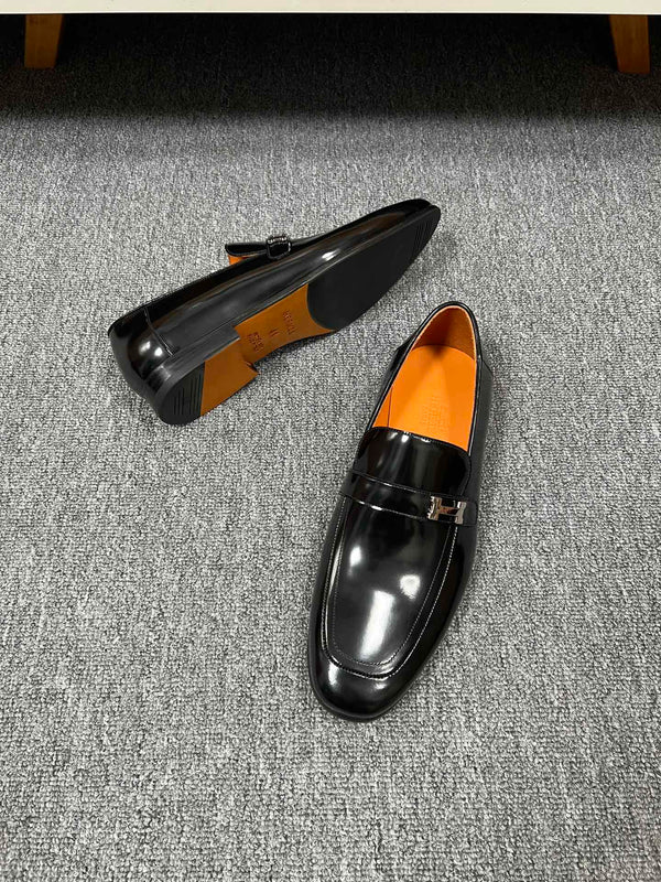 HM GIOVANNI LOAFER GLOSSY BLACK LAMBSKIN