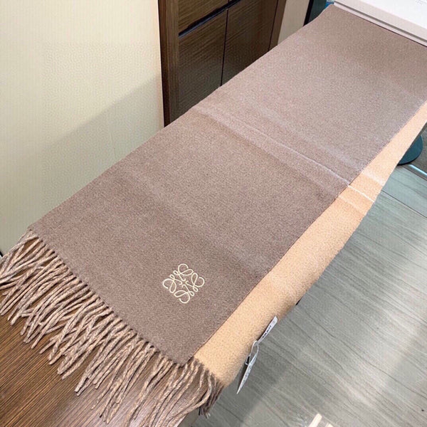 SCIARPA 180 CM IN LANA E CASHMERE BEIGE TOSCANO E SABBIA DEL DESERTO 411794