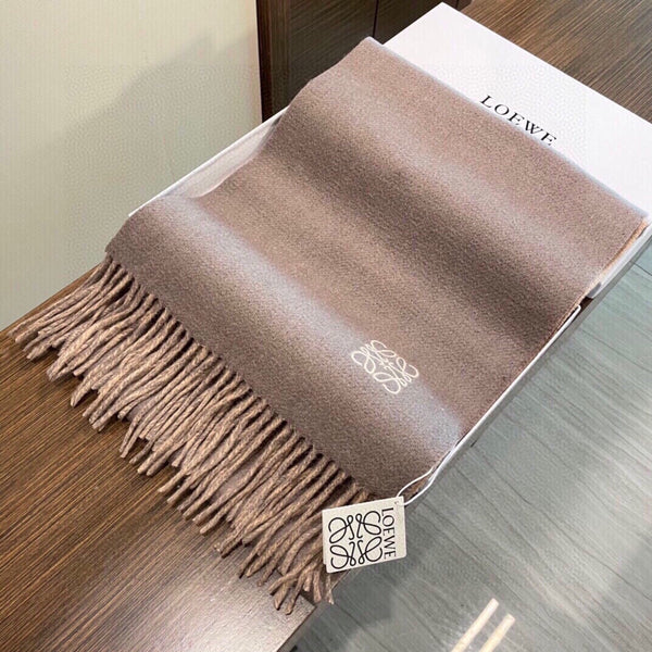 SCIARPA 180 CM IN LANA E CASHMERE BEIGE TOSCANO E SABBIA DEL DESERTO 411794