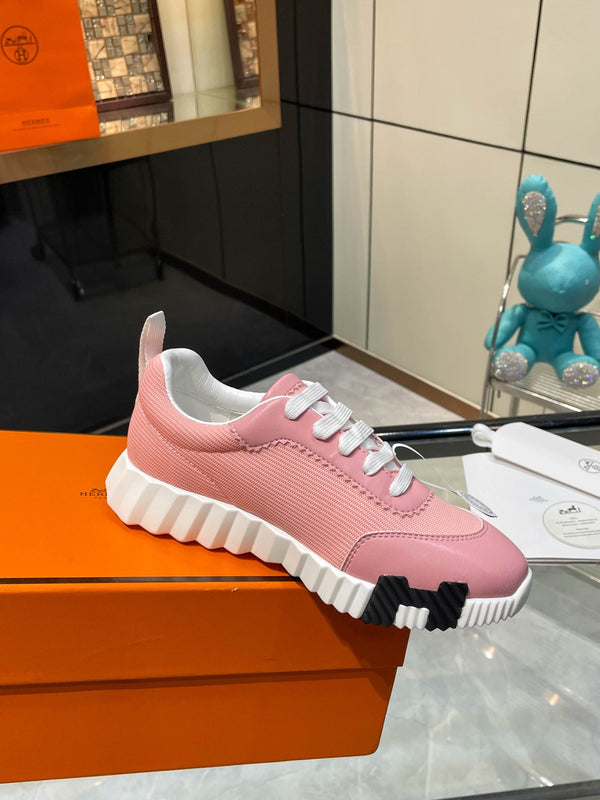 HM Bouncing Sneakers Pink Mesh and Sport Goatskin 531338