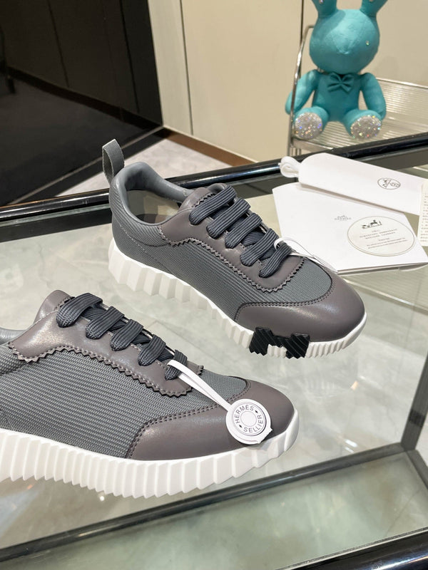 HM Bouncing Sneakers Dark Grey Mesh  and Sport Goatskin 531350