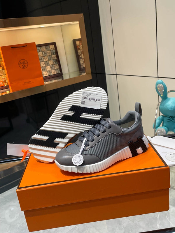 HM Bouncing Sneakers Dark Grey Mesh  and Sport Goatskin 531350