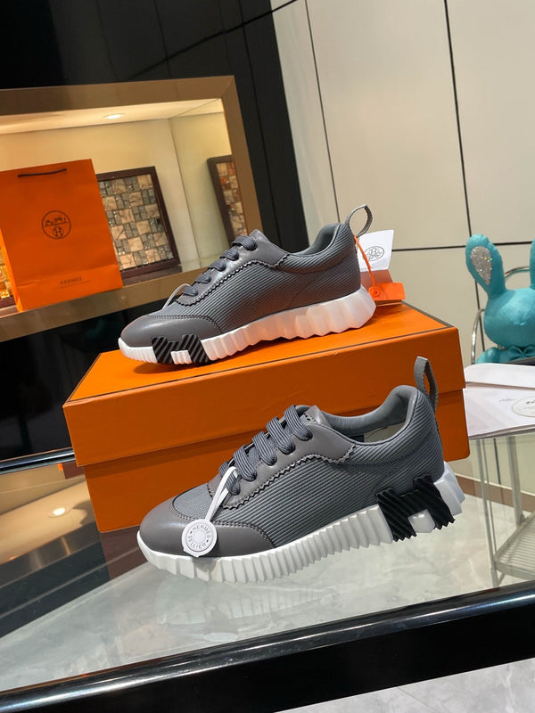 HM Bouncing Sneakers Dark Grey Mesh  and Sport Goatskin 531350