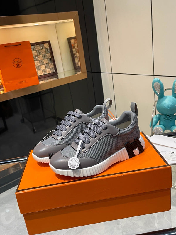 HM Bouncing Sneakers Dark Grey Mesh  and Sport Goatskin 531350