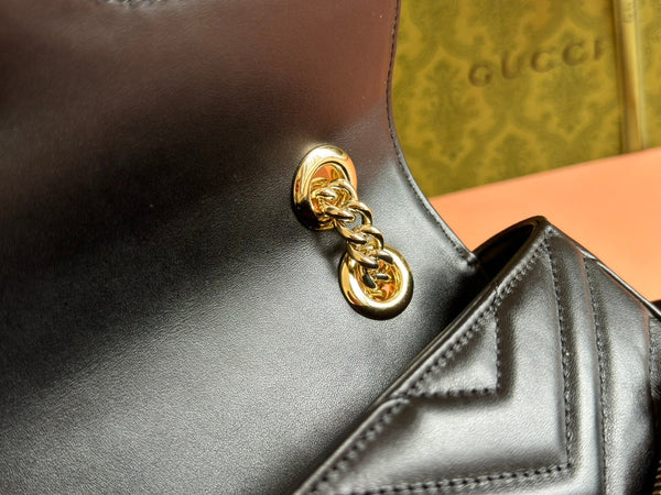 Gucci Marmont Bag Black Leather 244247