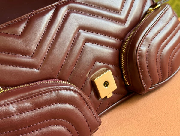 Gucci Marmont Bag Rosso Ancora Red Leather 244246