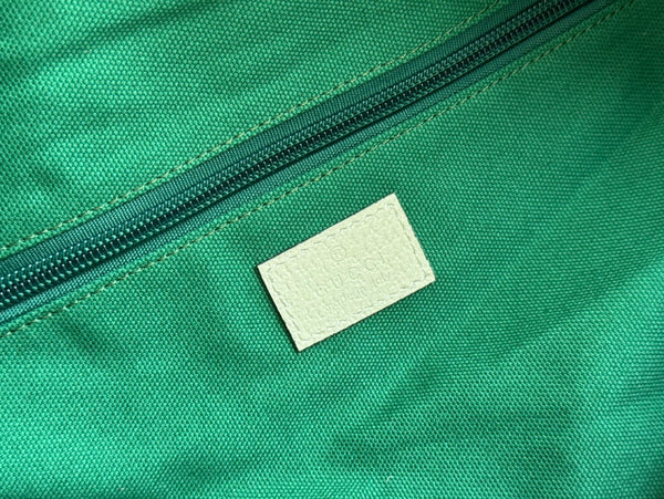 Gucci Travel Bag White Red Canvas 239930