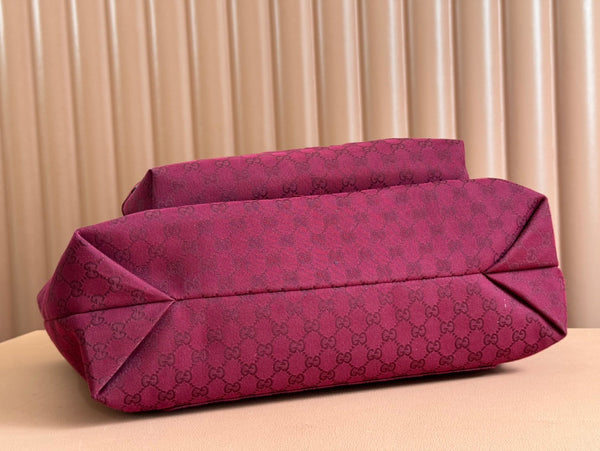 BORSA TOTE GRANDE 45 IN TELA MONOGRAM ROSSO VINO