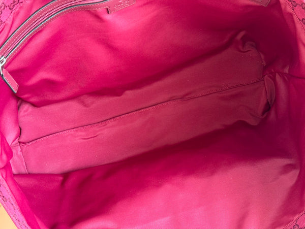 BORSA TOTE GRANDE 45 IN TELA MONOGRAM ROSSO VINO