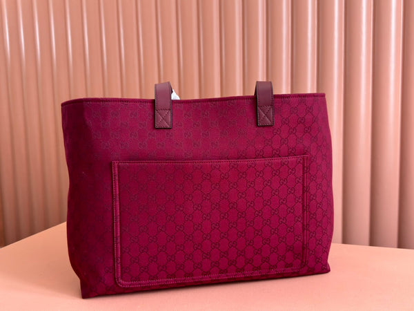 BORSA TOTE GRANDE 45 IN TELA MONOGRAM ROSSO VINO