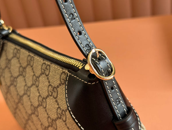 Gucci Ophidia 24.5cm Bag Ebony Black Canvas 248561
