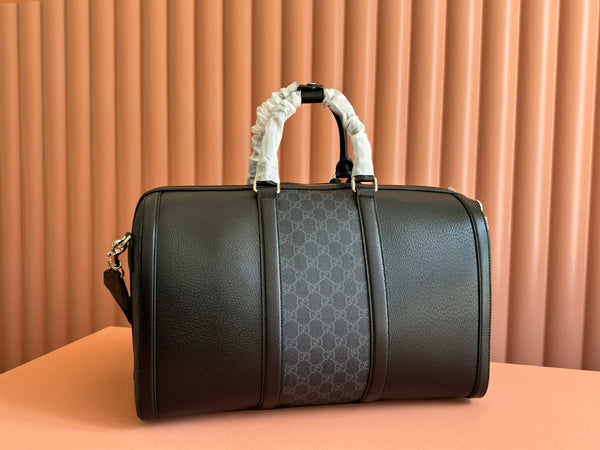Gucci Duffle Bag 44 Black Canvas 239956