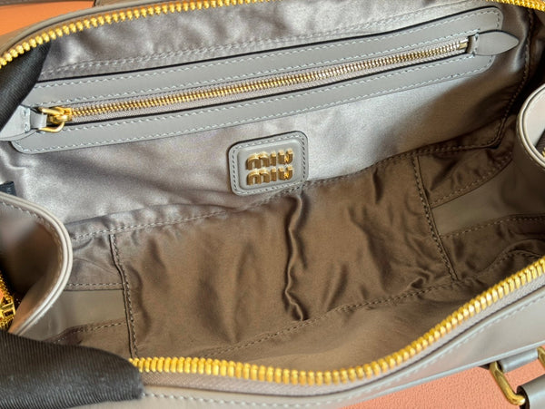 Miu Arcadie 27 Grey Leather 231050