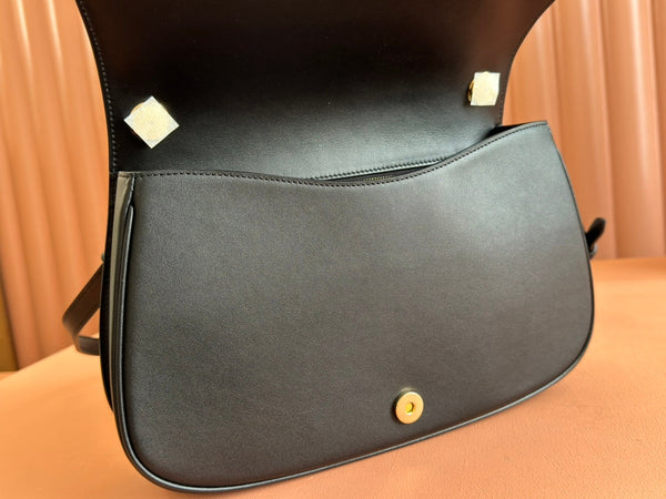 Gucci Blondie 32 Bag Black White Leather Canvas 239898