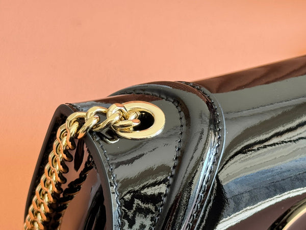 Gucci Blondie Bag Black Patent Leather