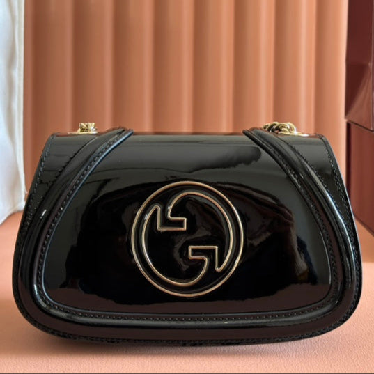 Gucci Blondie Bag Black Patent Leather