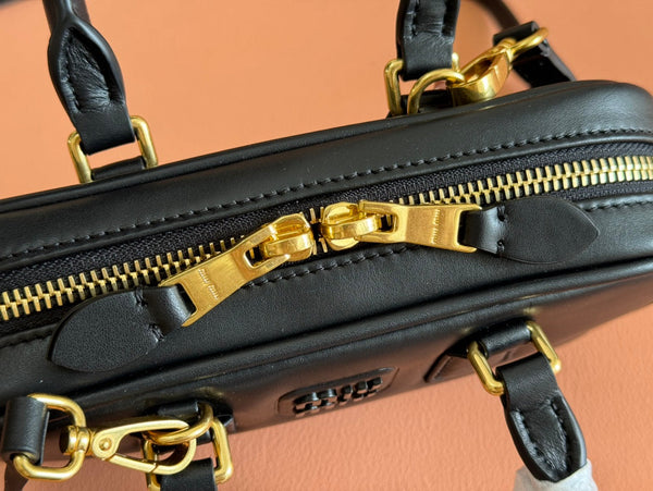 Miu Miu 19 Arcadie Black leather bag Briarwood 239710