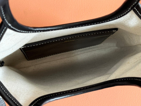 IVY Tote Bag 20 Black Leather 239728